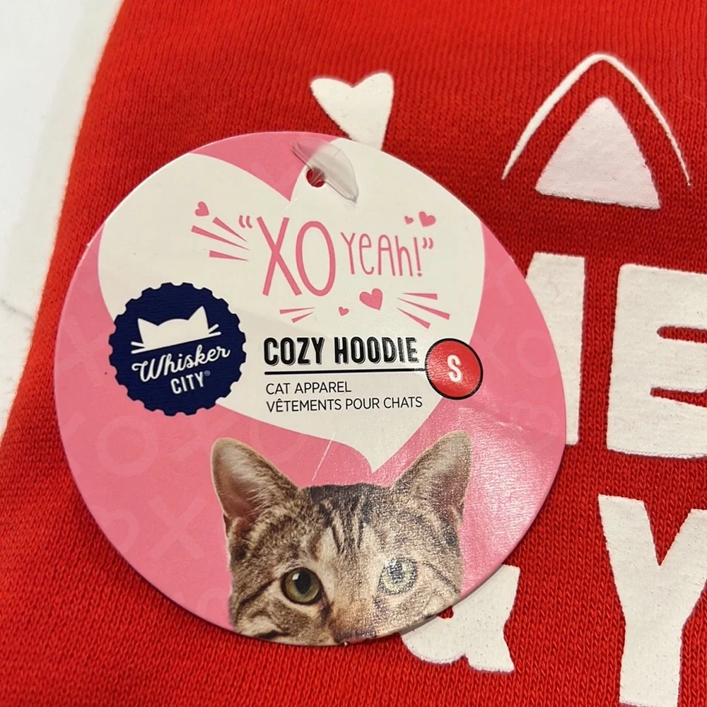 Red cat hoodie